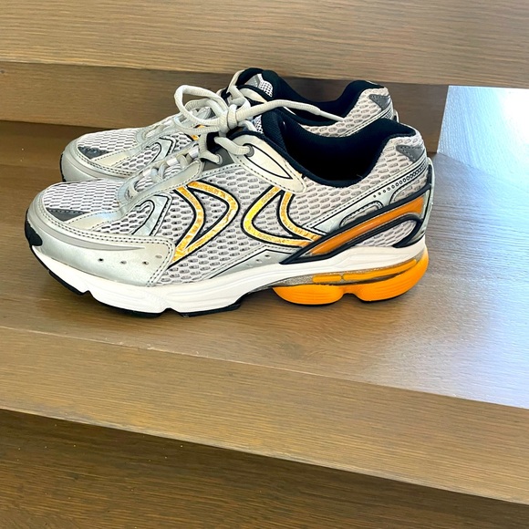 Aetrex Mens RX Rummer X-Wide Width Silver/Orange - Picture 3 of 7